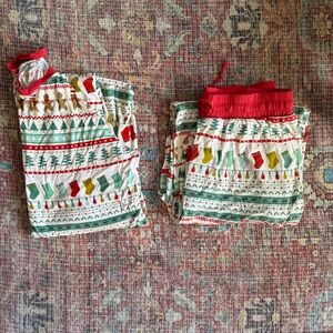 Little Sleepies Adult Medium Pajamas Set - Red and Green